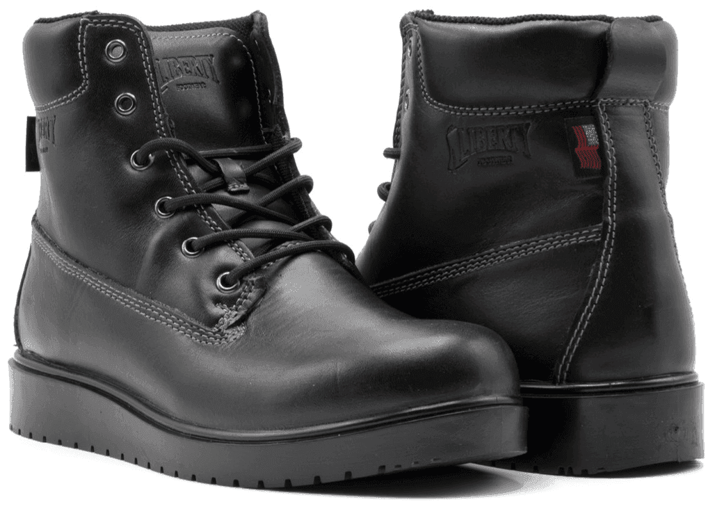 Terry – Black work boot by Liberty Footwear view 6