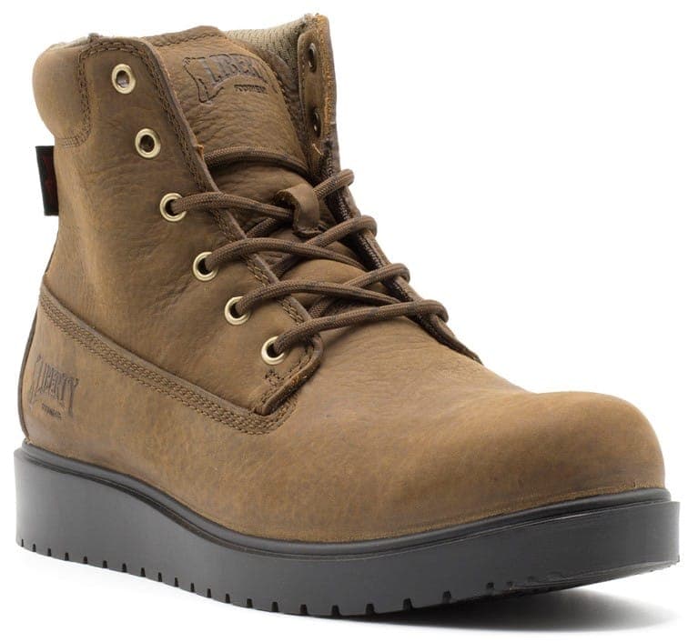Terry – Coffee work boot by Liberty Footwear view 2