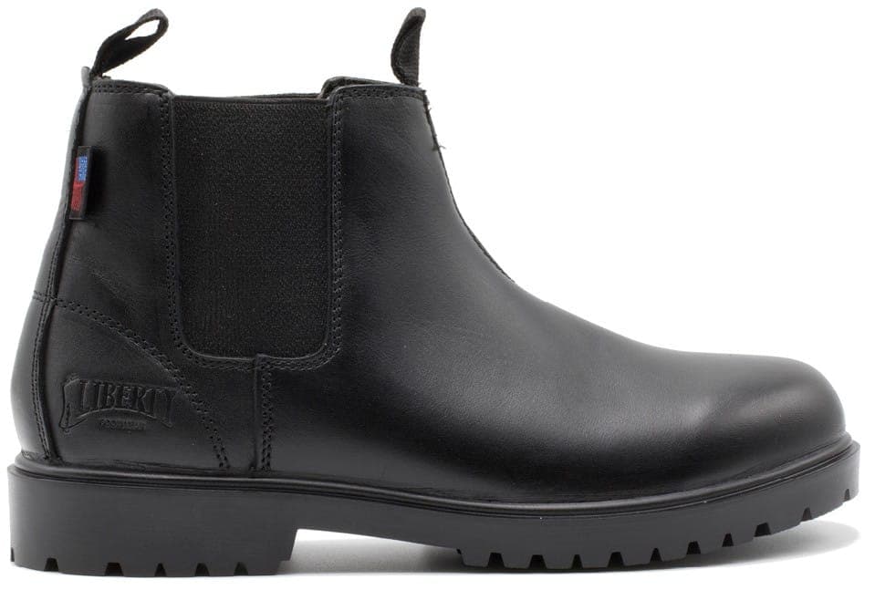 Larry – Black work boot by Liberty Footwear view 6