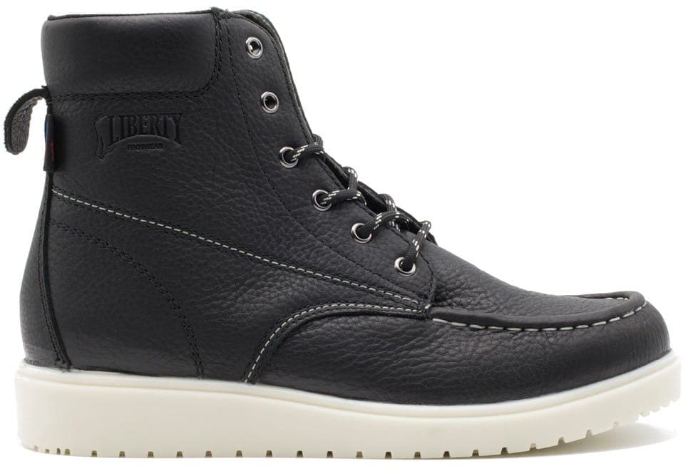Gary – Black work boot by Liberty Footwear view 6