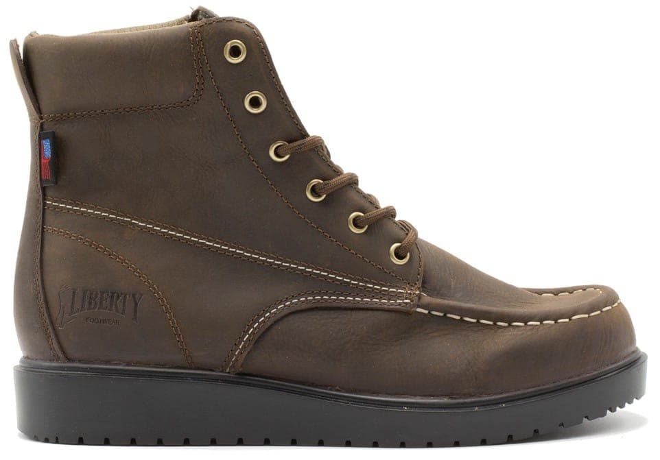 Gary – Mocha work boot by Liberty Footwear view 6