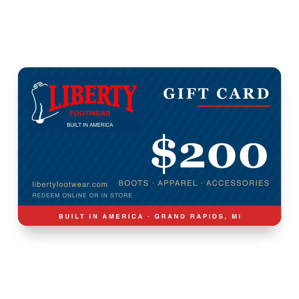 Liberty Footwear Gift Card – $200 work boot by Liberty Footwear