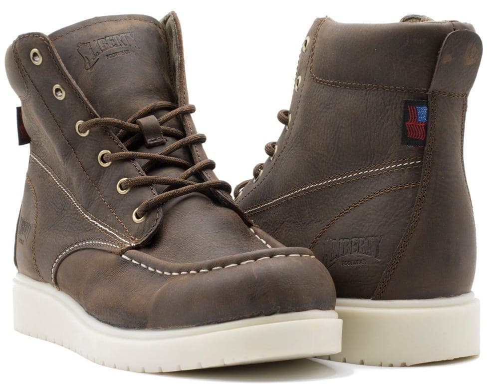 Gary – Mocha work boot by Liberty Footwear